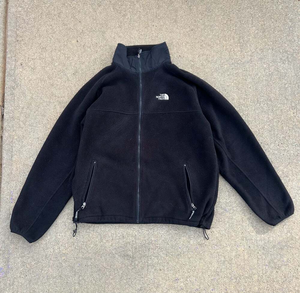 The North Face Black Full Zip Fleece Jacket Men's Size XL